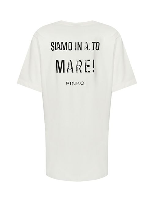 T-shirt lunga Miglio con ricamo e stampa PINKO | 105744 A2IBZ05